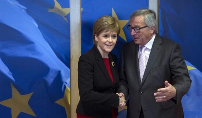 EU’s Juncker to meet Scottish PM after UK says leaving EU